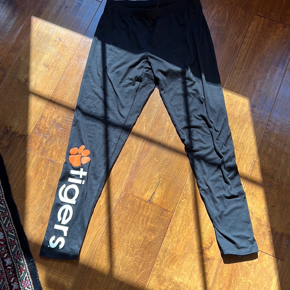 Clemson fans black leggings